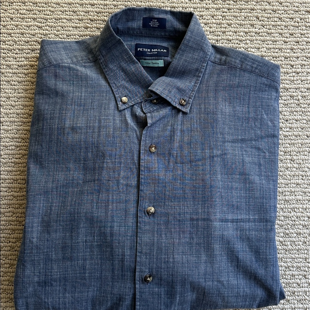 Peter Millar Collection Summer Chambray Dress Shirt